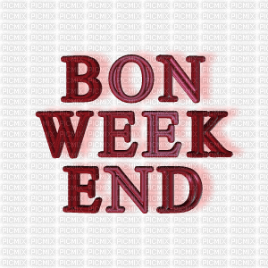 Gif animé bon week-end qui tourne